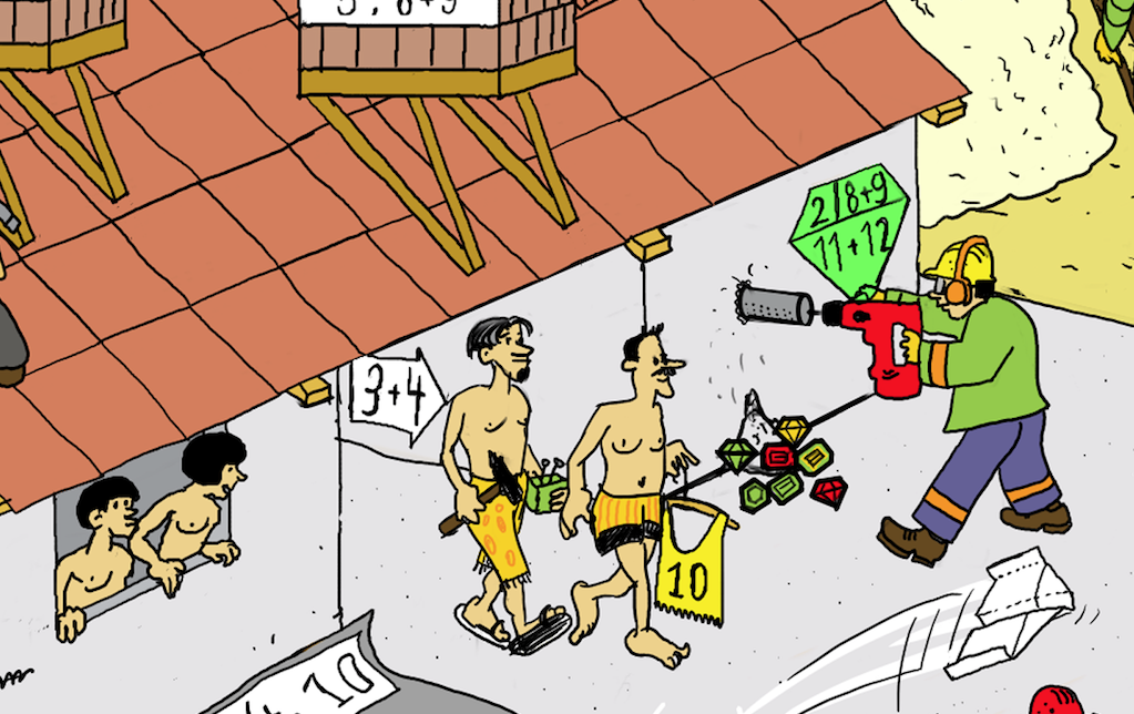 Wimmelbild von Friedhelm Maria Leistner