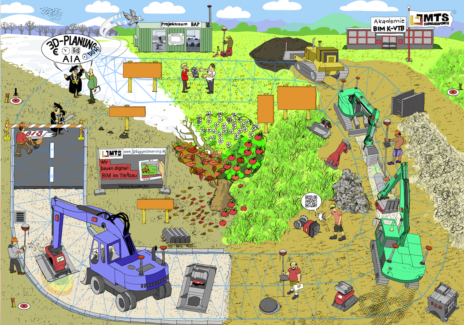 Wimmelbild von Friedhelm Maria Leistner